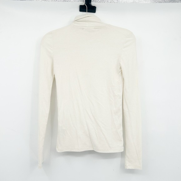 Madewell Womens Bundle Lot (2) Ribbed Turtleneck Long Sleeve Tops Size XS - Picture 10 of 10
